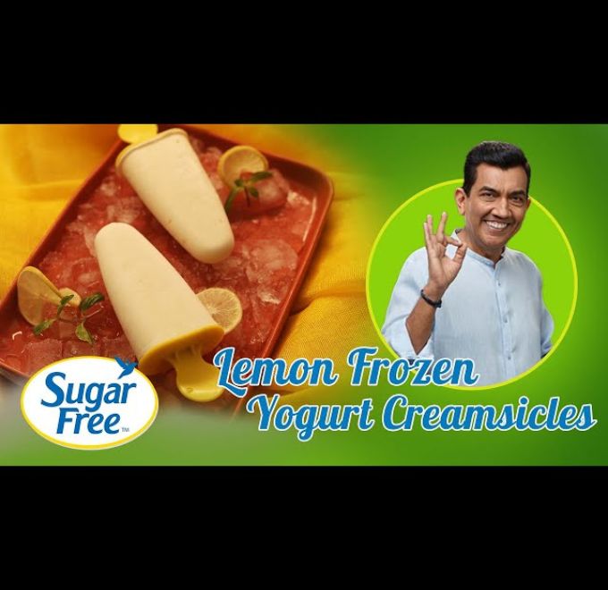 Lemon Frozen Yogurt Creamsicles 